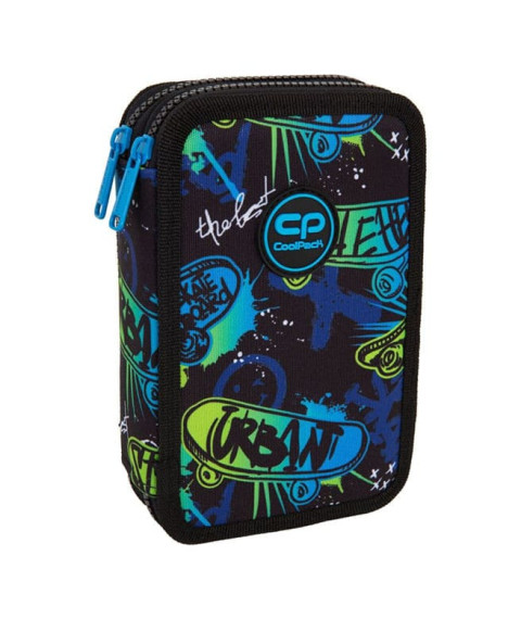 Penar CoolPack cu 2 compartimente cu umplutură, SKATE NIGHT